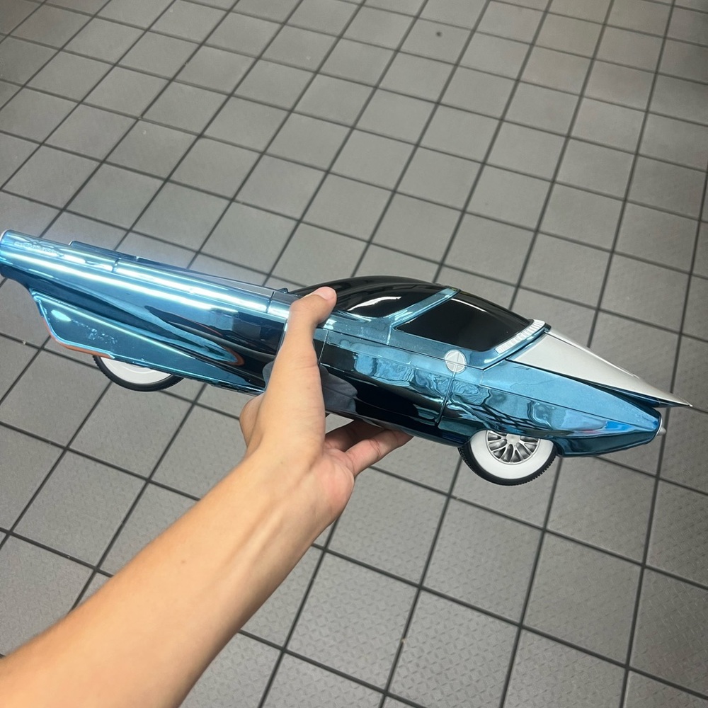 Sleek Blue Model Car